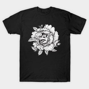 Floral Possum Meme T-Shirt